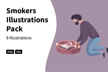 Smokers Illustration Pack