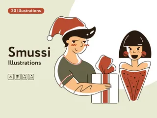 Smussi Christmas Illustration Pack