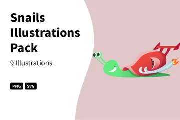 Snails Illustration Pack