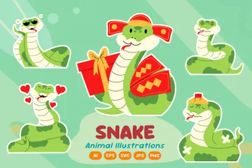 Snake Illustration Pack