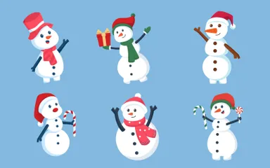 Snowman Illustration Pack