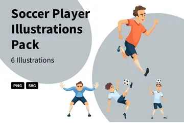 Soccer Player Illustration Pack