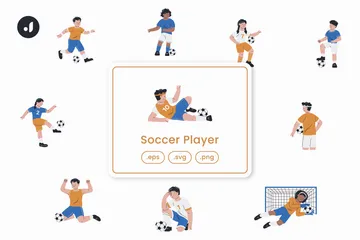 Soccer Player Illustration Pack