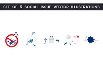 Social Issue Illustration Pack
