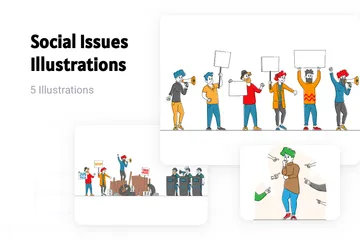 Social Issues Illustration Pack
