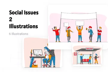 Social Issues 2 Illustration Pack