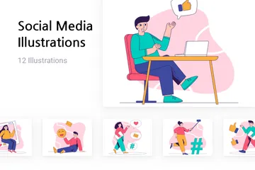Social Media Illustration Pack