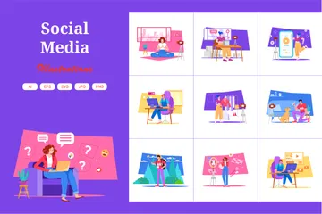 Social Media Illustration Pack