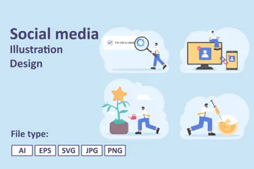 Social Media Illustration Pack