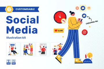 Social Media Illustration Pack