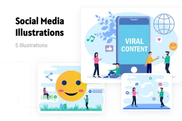 Social Media Illustration Pack