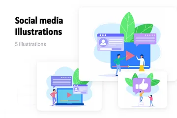 Social Media Illustration Pack