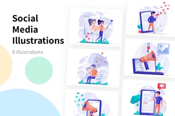 Social Media Illustration Pack