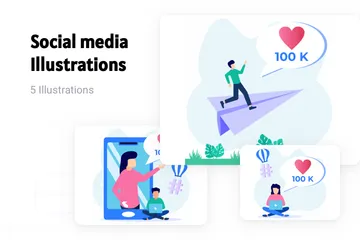 Social Media Illustration Pack