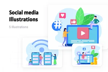 Social Media Illustration Pack