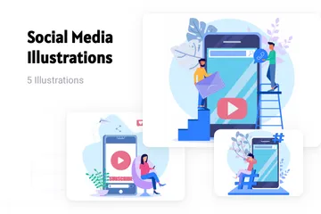 Social Media Illustration Pack