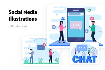 Social Media Illustration Pack