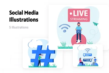 Social Media Illustration Pack