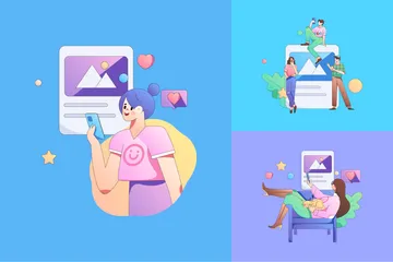 Social Media Illustration Pack