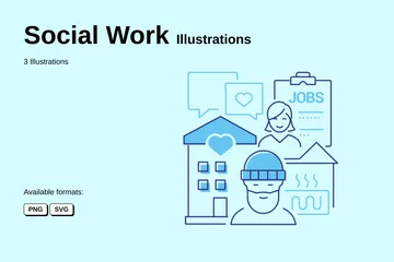 Social Work Illustration Pack