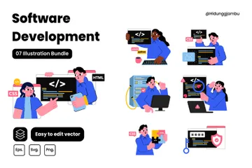 Software Development Illustration Pack