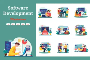 Software-Entwicklung Illustrationspack