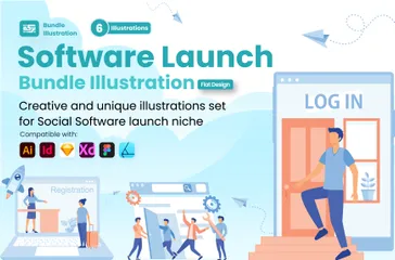 Software Launch Illustration Pack