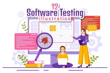 Softwaretest Illustrationspack