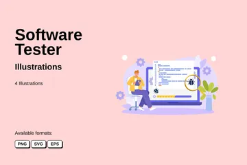 Software Tester Illustrationspack