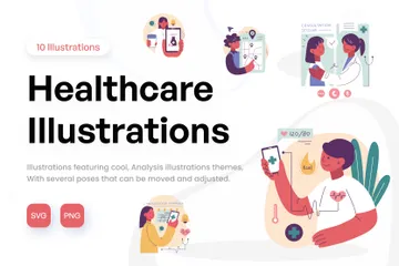 Soins de santé Pack d'Illustrations