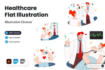 Soins de santé Pack d'Illustrations