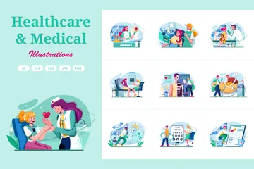 Soins de santé Pack d'Illustrations