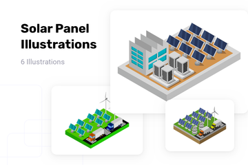 Solar Panel Illustration Pack