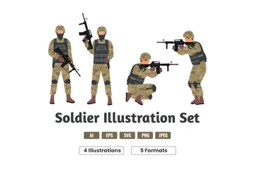 Soldado Paquete de Ilustraciones