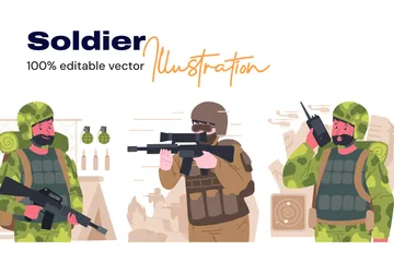 Soldier Illustration Pack