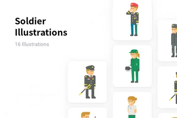 Soldier Illustration Pack