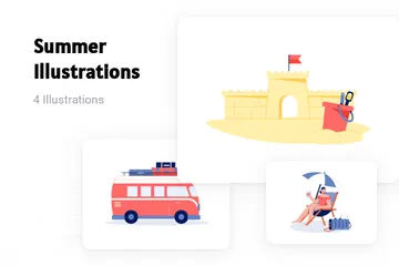 Sommer Illustrationspack