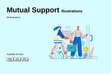 Support mutuel Pack d'Illustrations