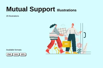 Support mutuel Pack d'Illustrations