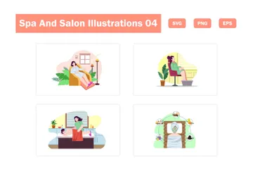 Spa And Salon Illustration Pack