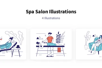 Spa Salon Illustration Pack