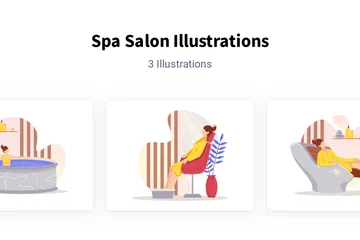 Spa Salon Illustration Pack