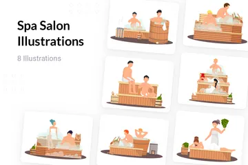 Spa-Salon Illustrationspack