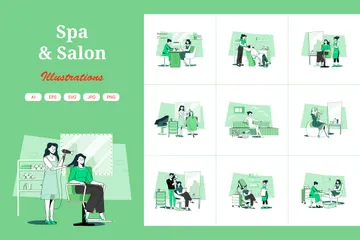 Spa & Salon Illustration Pack