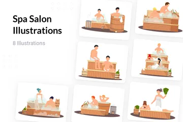 Spa Salon Illustration Pack