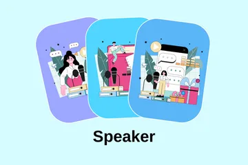 Speaker Illustration Pack