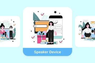 Speaker Device Illustration Pack