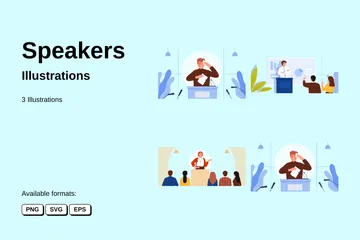Speakers Illustration Pack