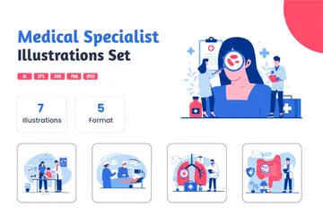 Specialist Doctor Illustration Pack