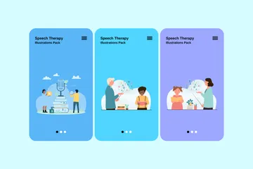 Speech Therapy Illustration Pack